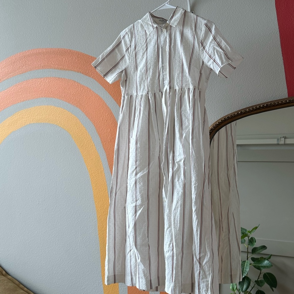Madewell- striped midi dress